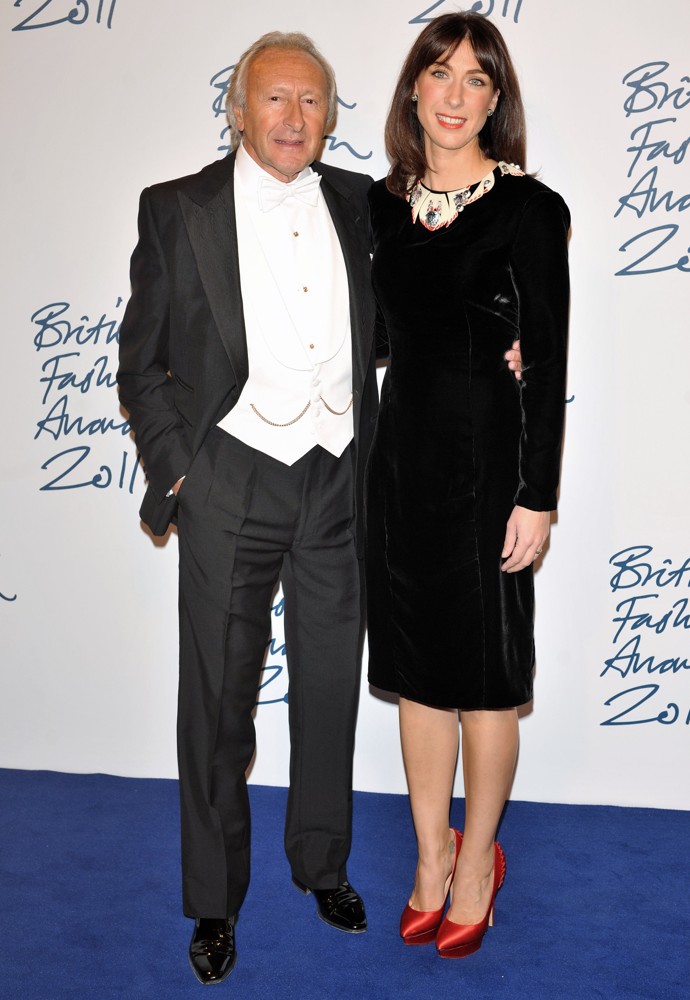Harold Tillman;Samantha Cameron;<br>British Fashion Awards 2011 - Arrivals